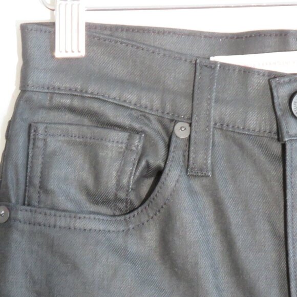 SIMON MILLER X PARAMOUNT GREASE 'Greasy' Black Coated Skinny Jeans - Size 25 - Picture 12 of 15